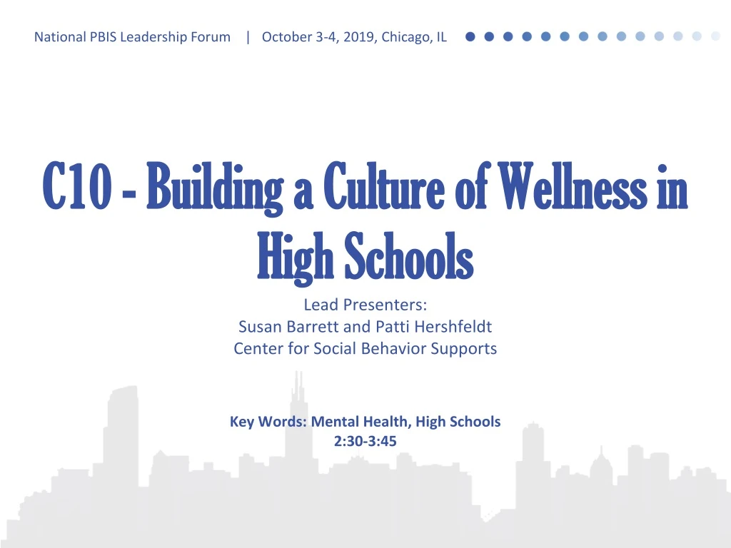 c10 building a culture of wellness in high