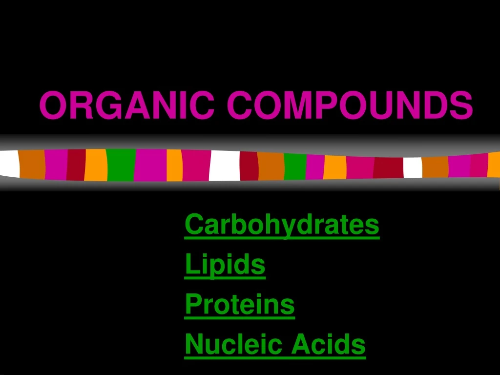 organic compounds