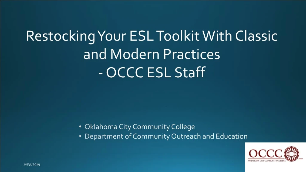 oklahoma city community college department of community outreach and education