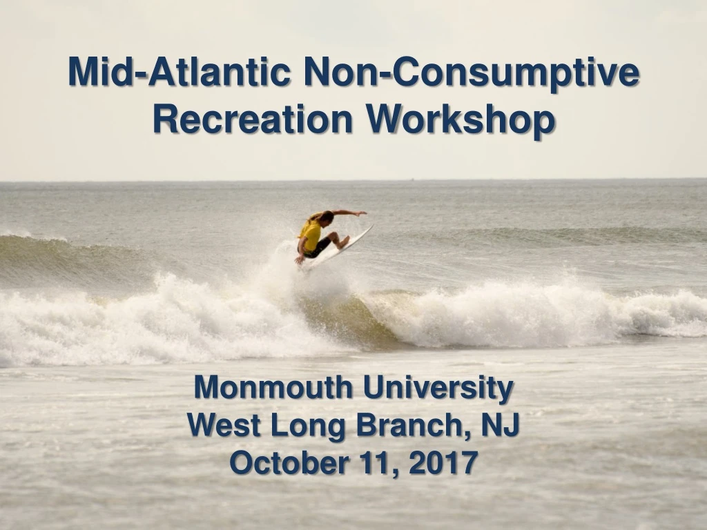 mid atlantic non consumptive recreation workshop