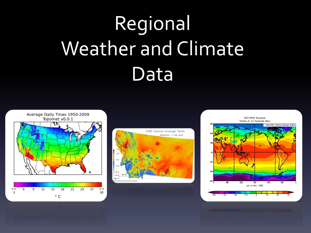 regional weather and climate data