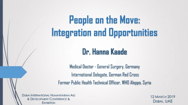 People on the Move: Integration and Opportunities