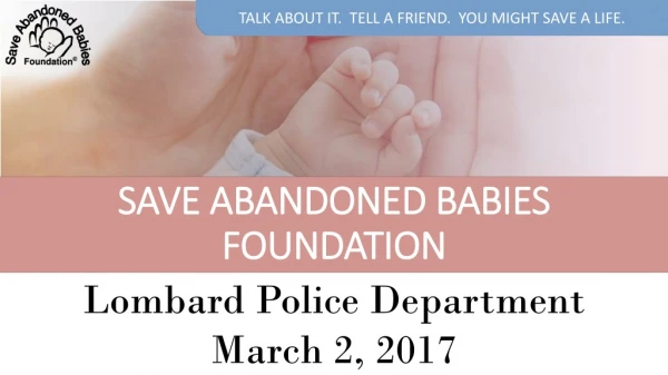 SAVE ABANDONED BABIES FOUNDATION