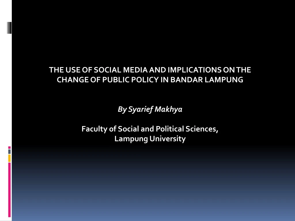 the use of social media and implications
