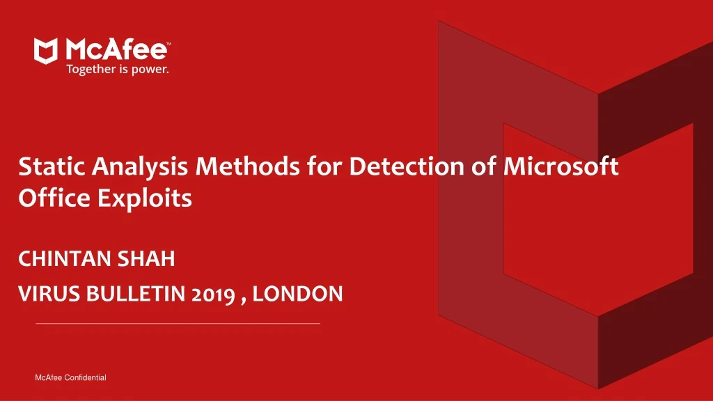 static analysis methods for detection