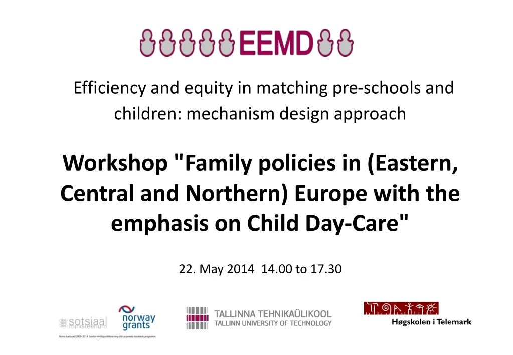 efficiency and equity in matching pre schools