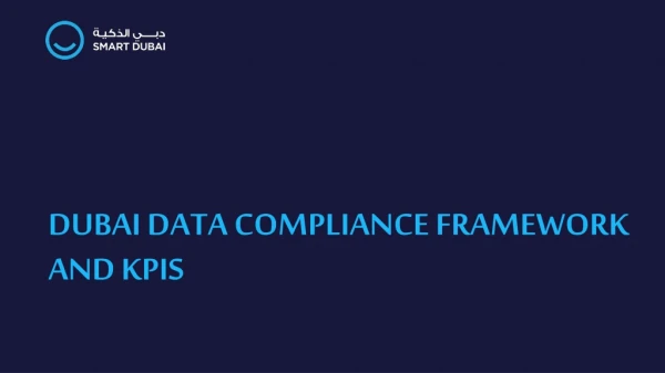 DUBAI DATA Compliance framework and kpiS