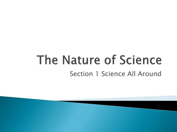 The Nature of Science