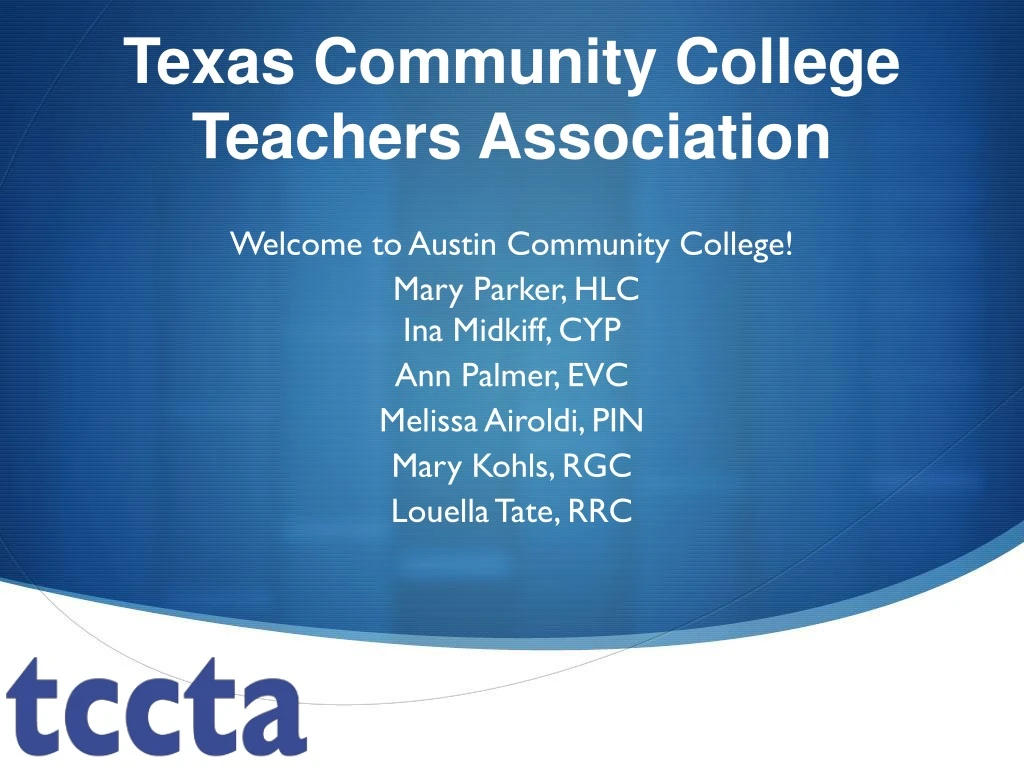 texas community college teachers association