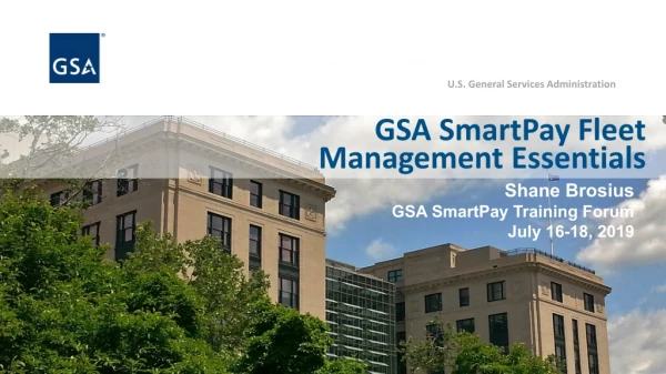 GSA SmartPay Fleet Management Essentials