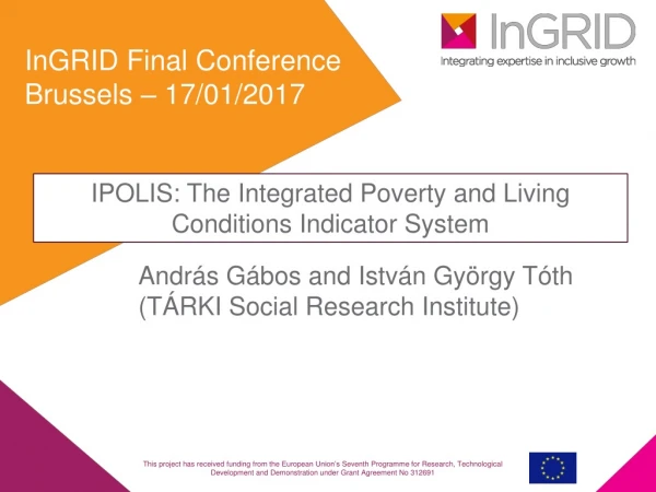 InGRID Final Conference Brussels – 17/01/2017