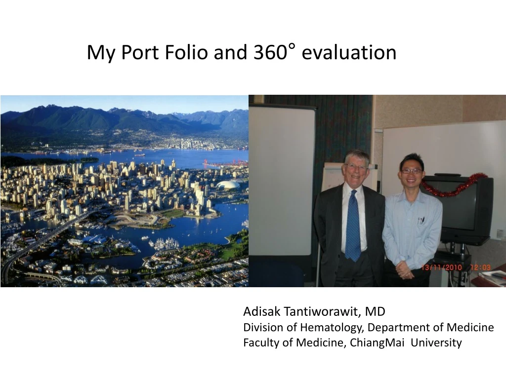 my port folio and 360 evaluation