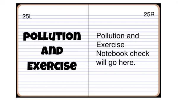 pollution and Exercise