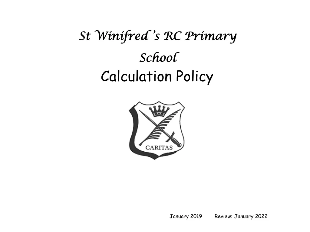 calculation policy