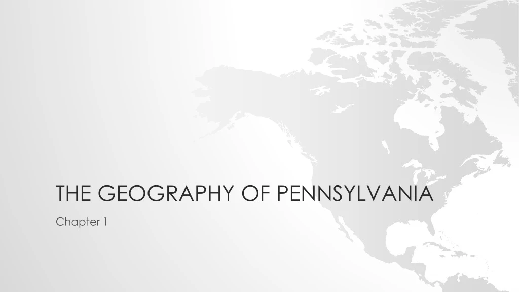 the geography of pennsylvania