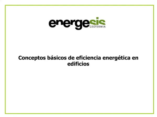 Conceptos b sicos de eficiencia energ tica en edificios