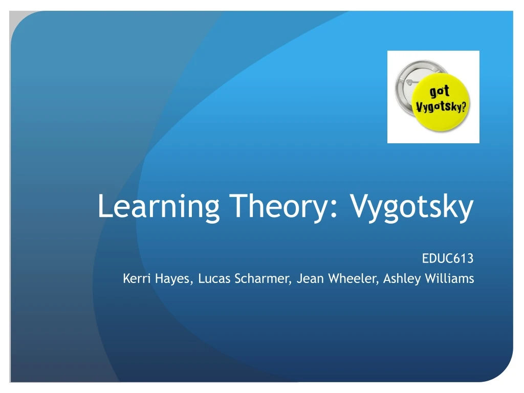 learning theory vygotsky