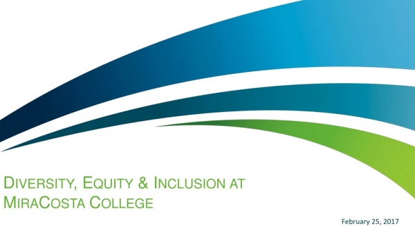 Diversity, Equity &amp; Inclusion at MiraCosta College