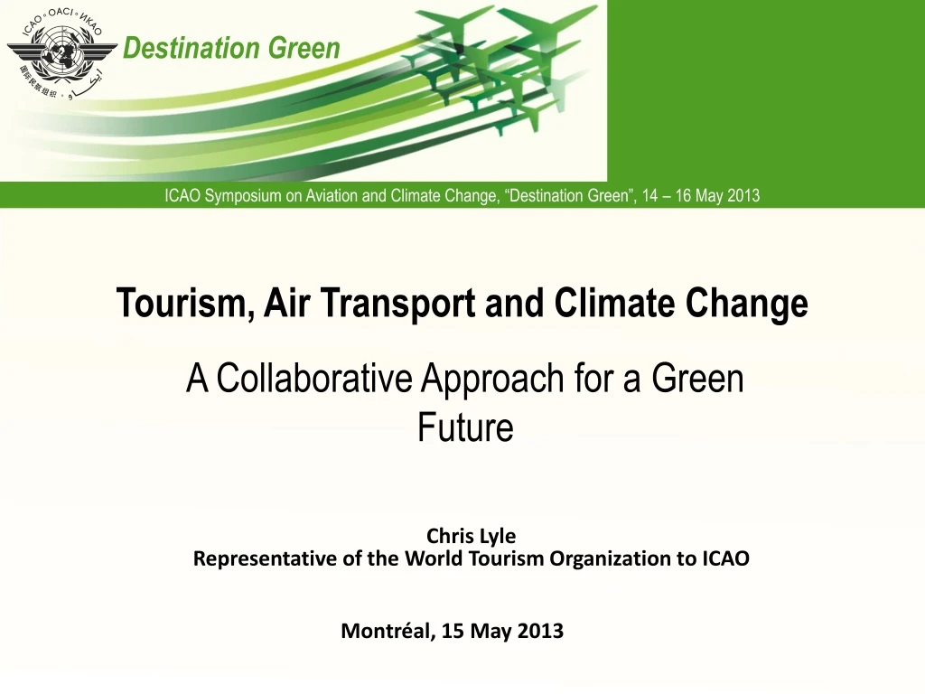 tourism air transport and climate change