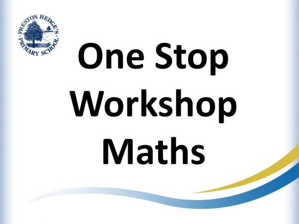 One Stop Workshop Maths