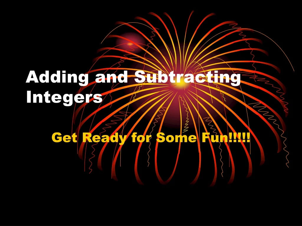 adding and subtracting integers