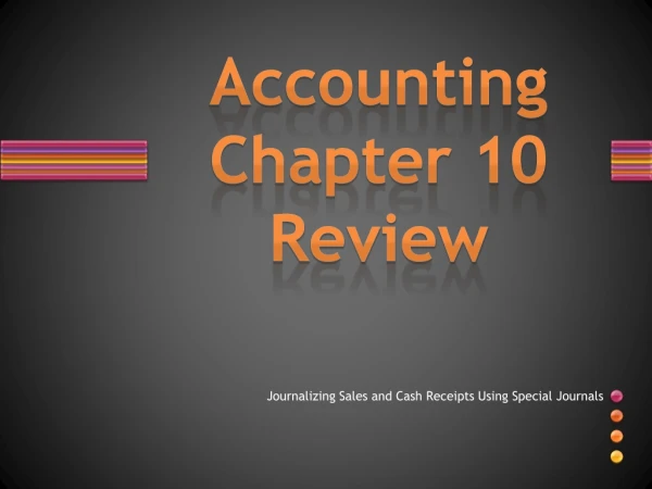 Accounting Chapter 10 Review