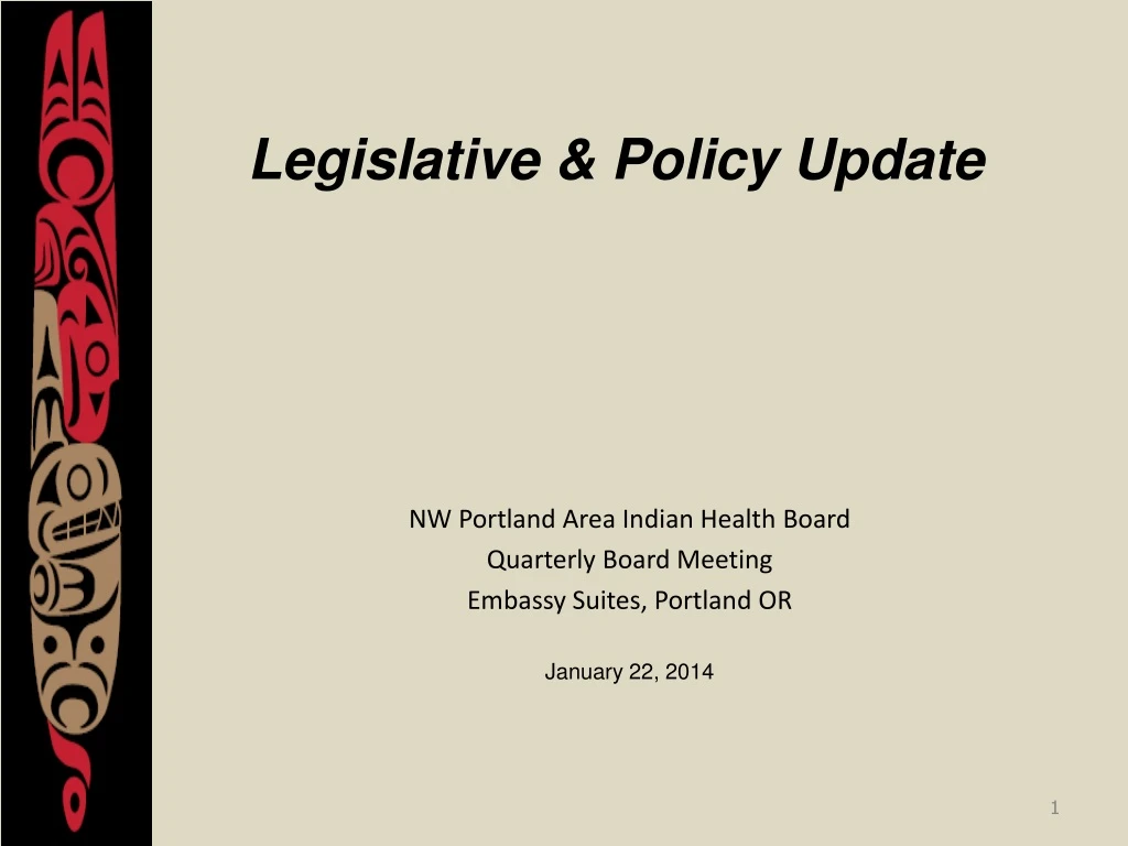legislative policy update