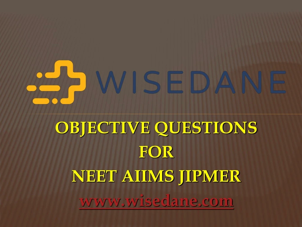 objective questions for neet aiims jipmer