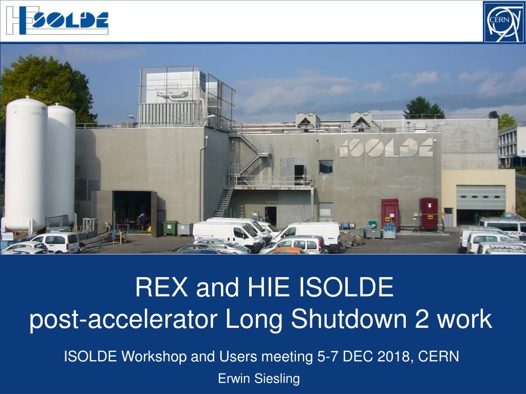rex and hie isolde post accelerator long shutdown