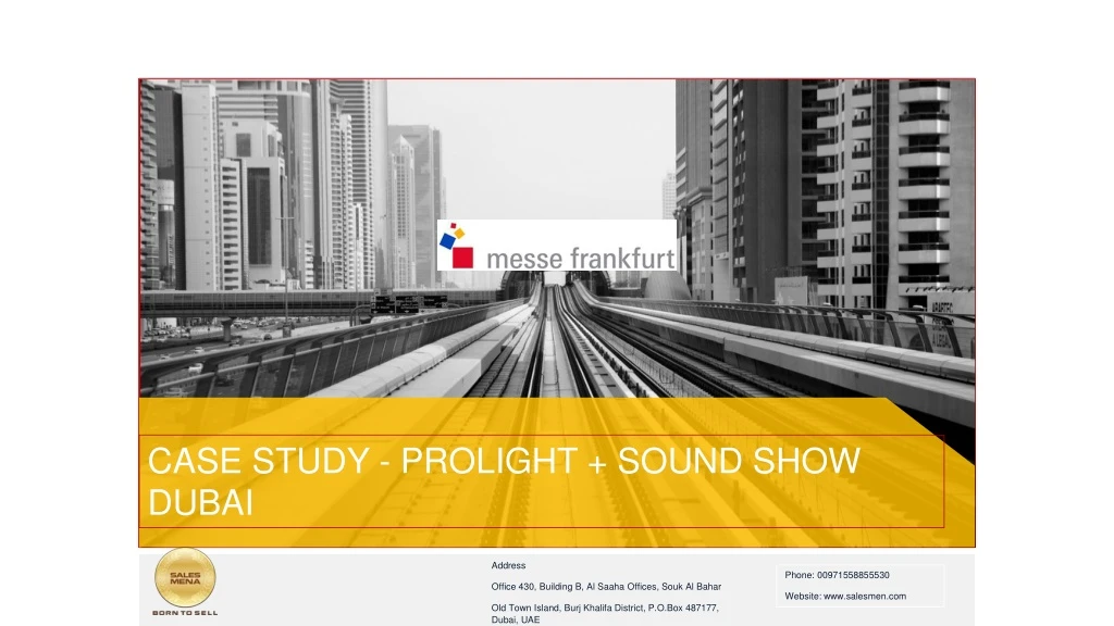 case study prolight sound show dubai