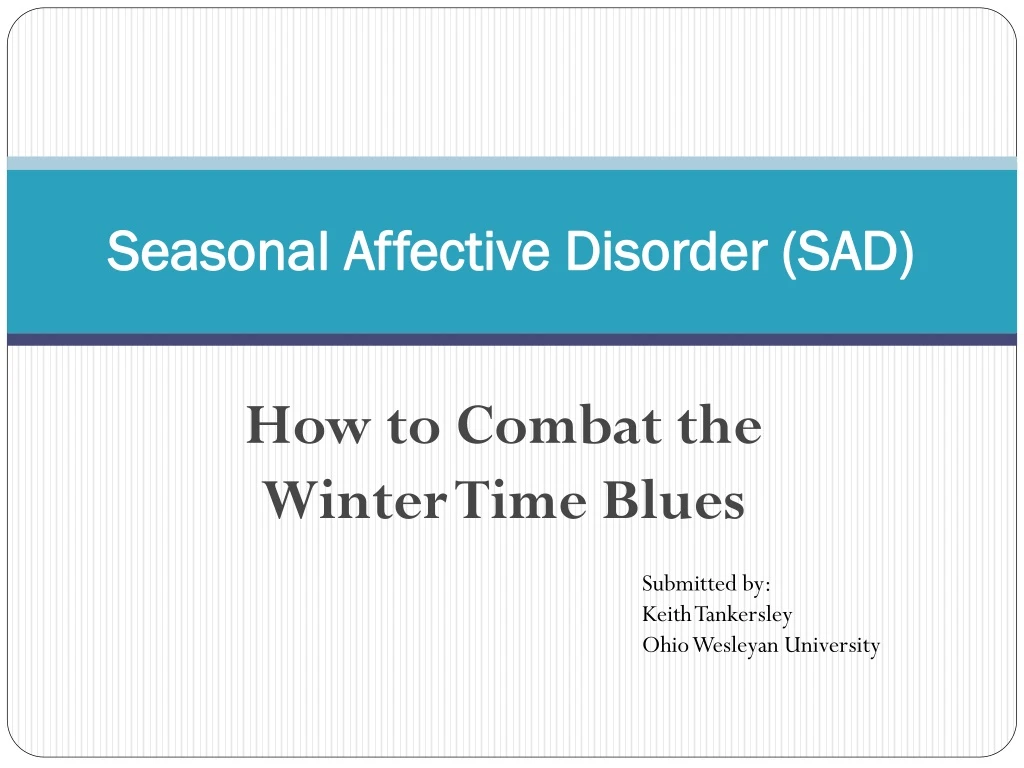 seasonal affective disorder sad