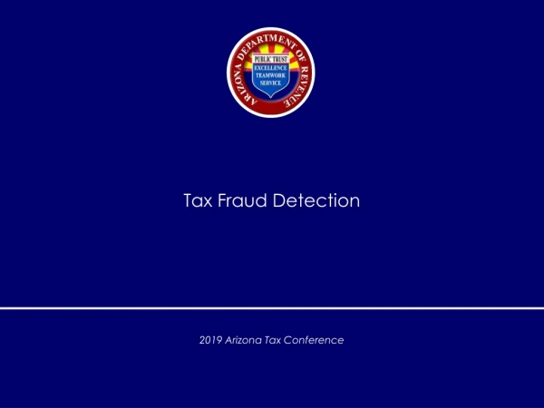 Tax Fraud Detection