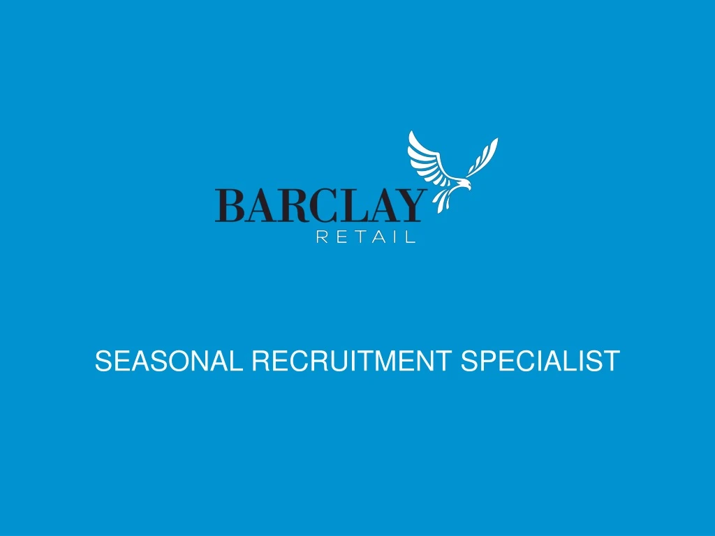 seasonal recruitment specialist