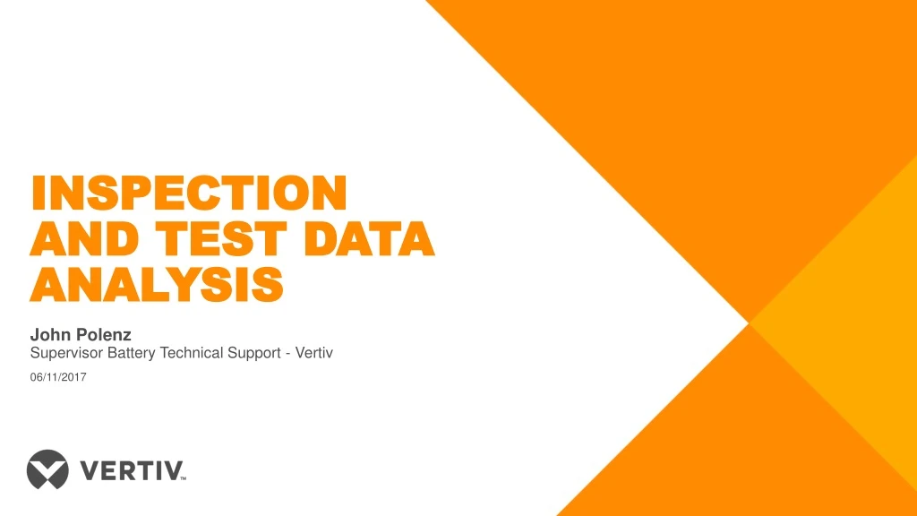 inspection and test data analysis
