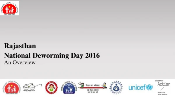 Rajasthan National Deworming Day 2016 An Overview