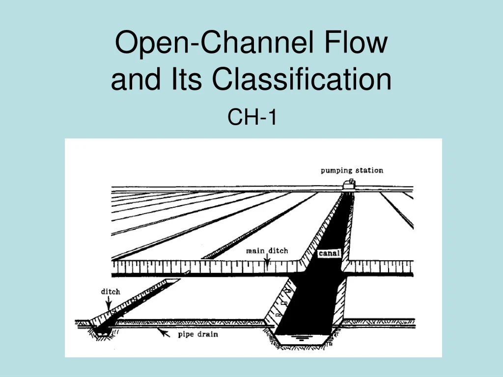 open channel flow and its classification