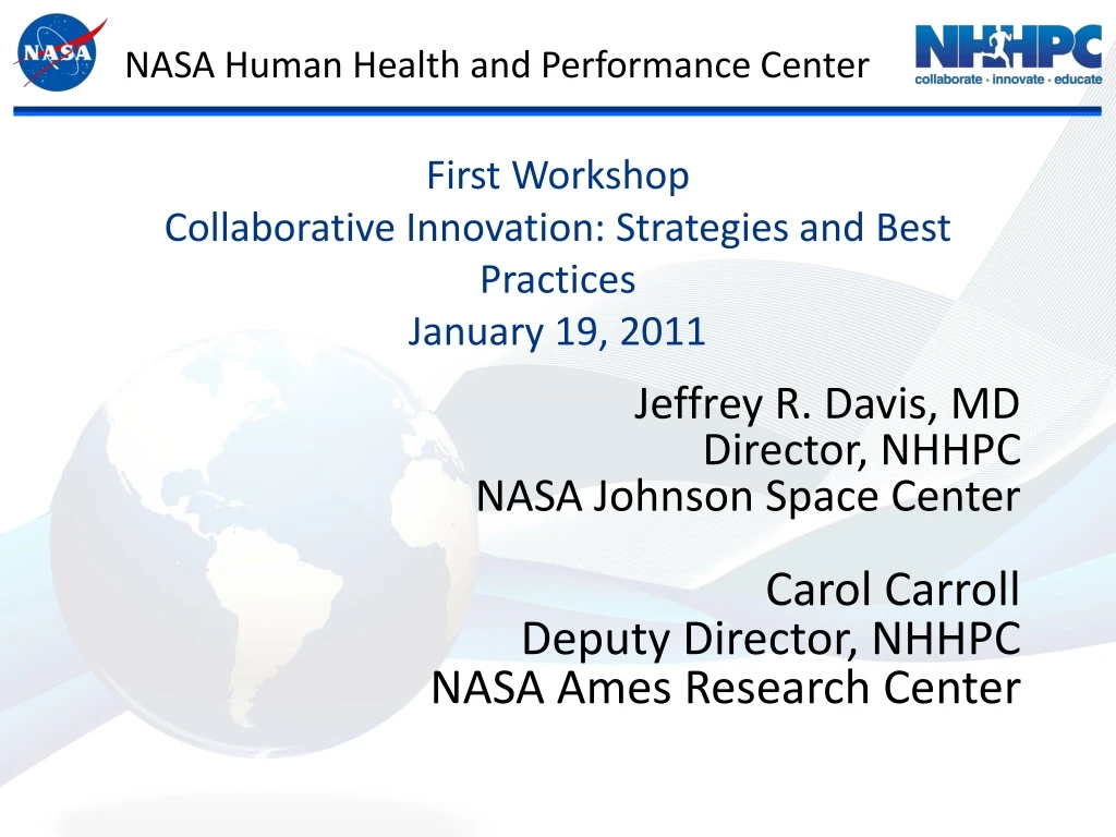 first workshop collaborative innovation strategies and best practices january 19 2011