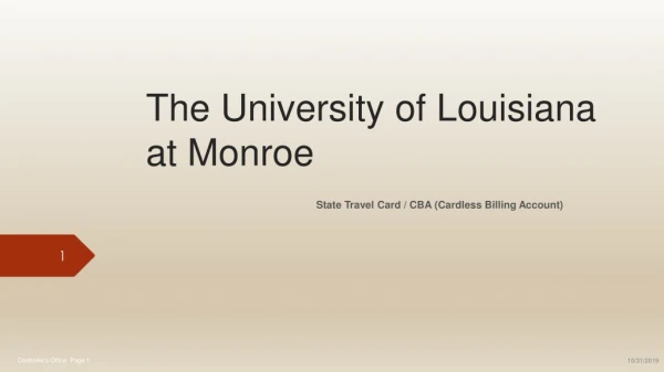 The University of Louisiana at Monroe