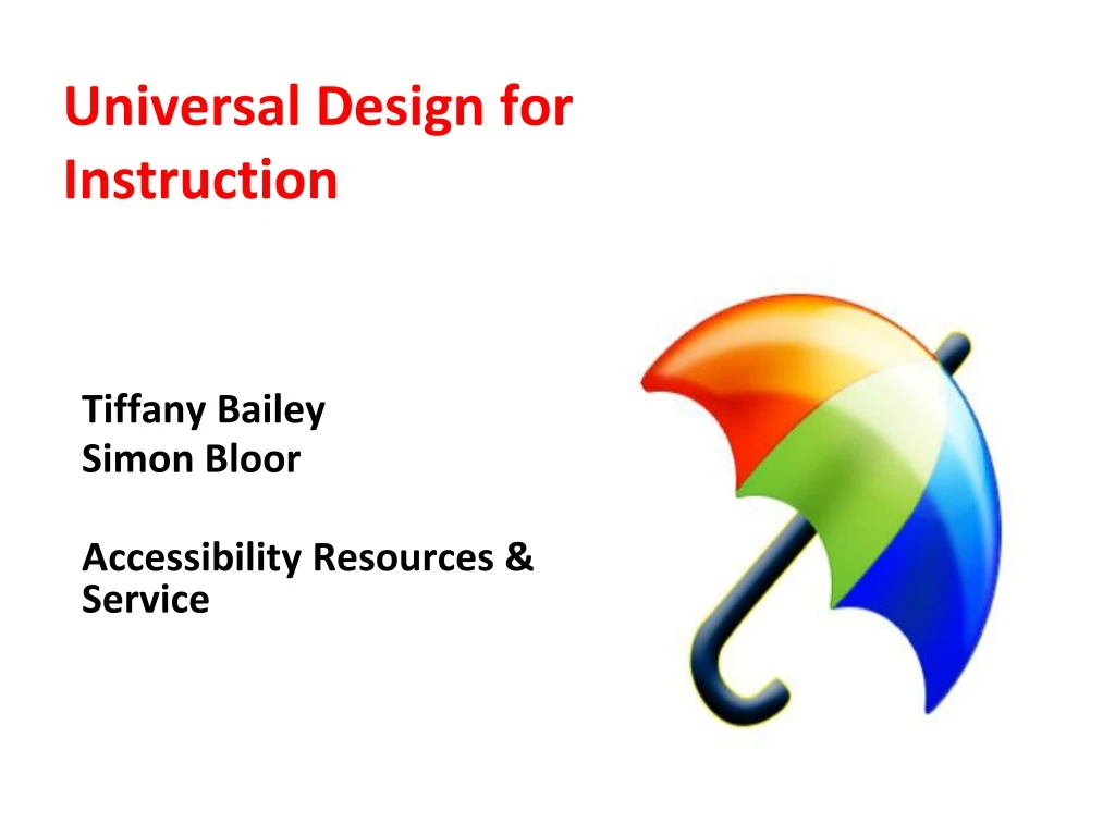 universal design for instruction