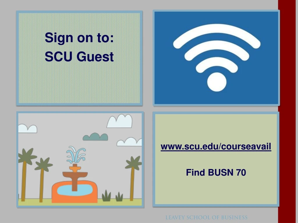 www scu edu courseavail find busn 70