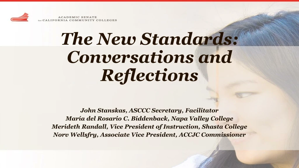 the new standards conversations and reflections