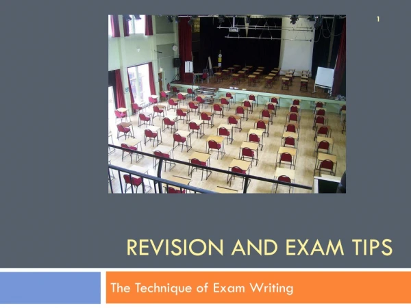 Revision and exam tips