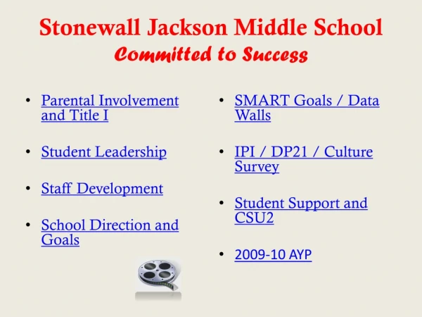 Stonewall Jackson Middle School Committed to Success