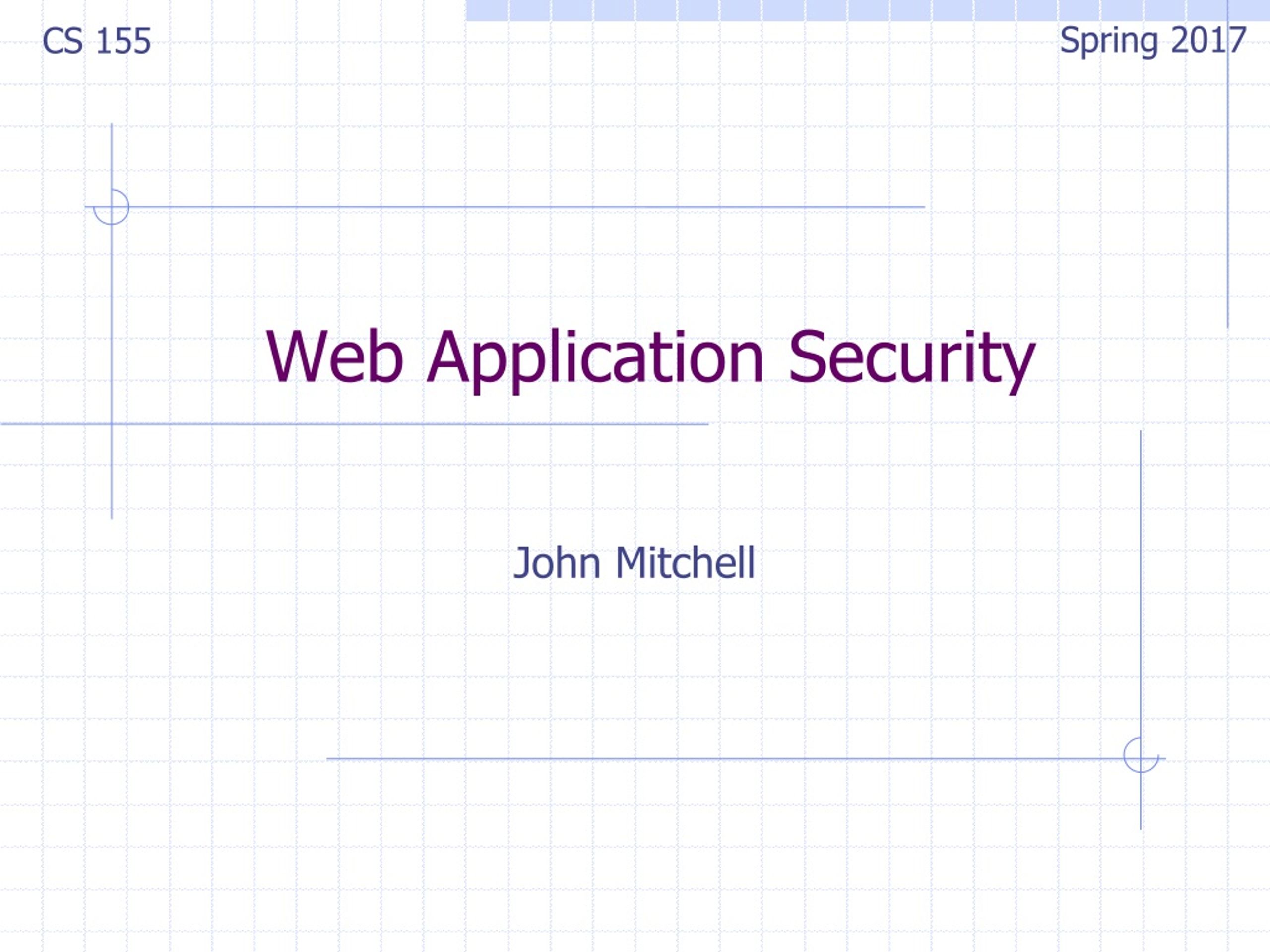 Web Application Security: Command Injection and SQL Injection Defenses - slide 1