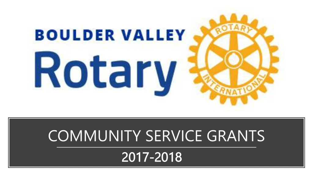 community service grants