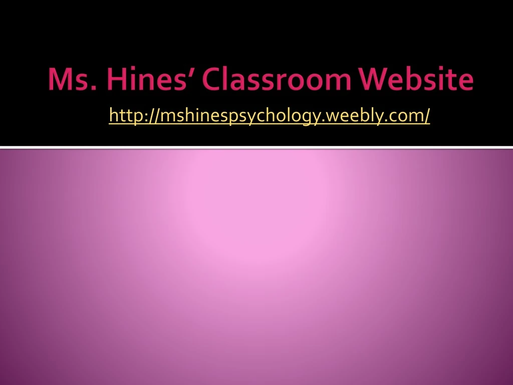 ms hines classroom website