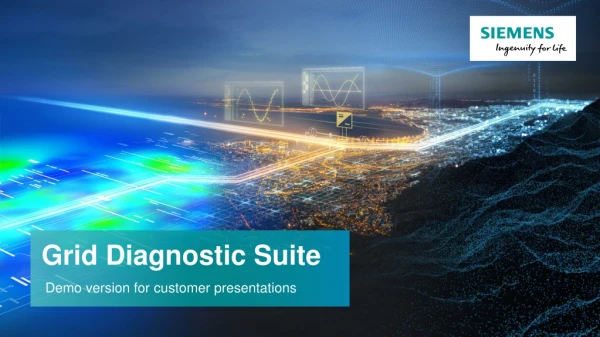 Grid Diagnostic Suite Demo version for customer presentations