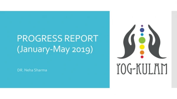 PROGRESS REPORT (January-May 2019)