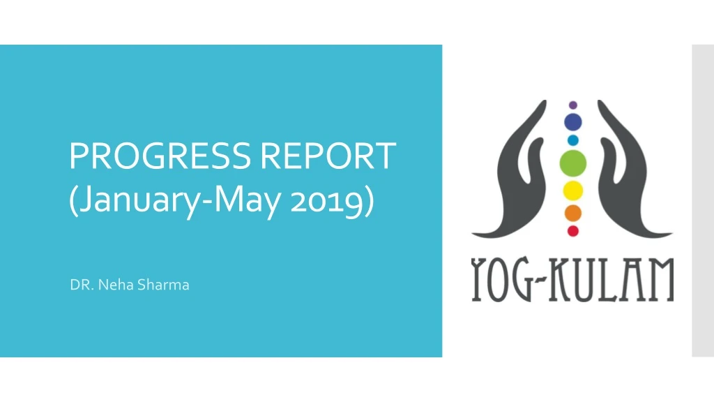 progress report january may 2019