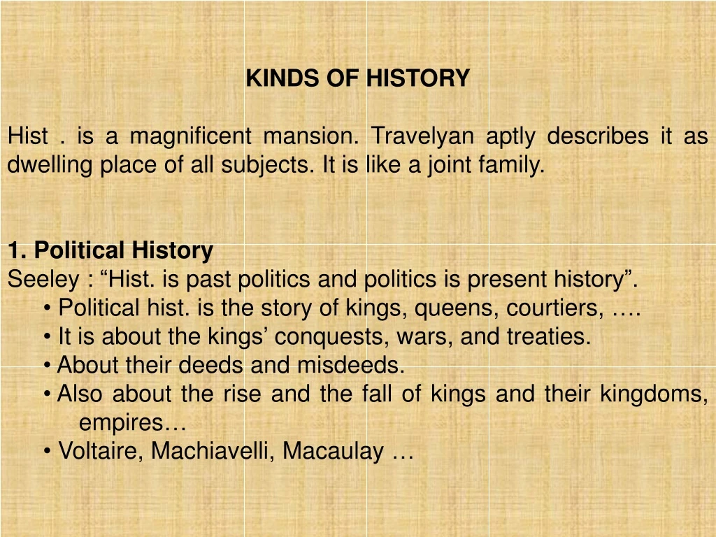 kinds of history hist is a magnificent mansion